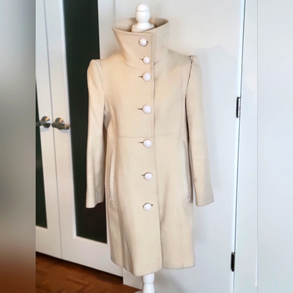 Mackage Wool Coat - Cream Sz Lg